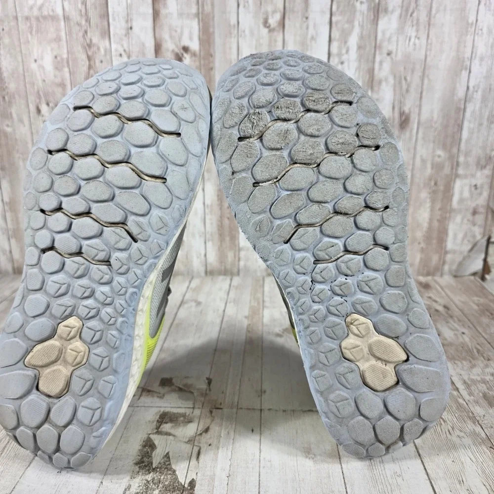 New Balance Fresh Foam More v2 Grey Neon Yellow Running Shoes WMORGY2 Womens 12